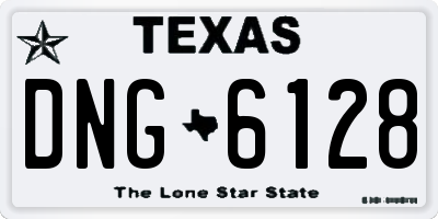 TX license plate DNG6128