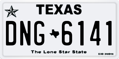 TX license plate DNG6141