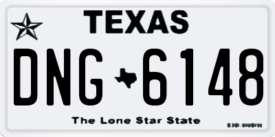 TX license plate DNG6148