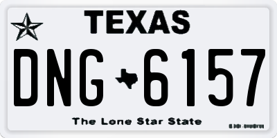 TX license plate DNG6157