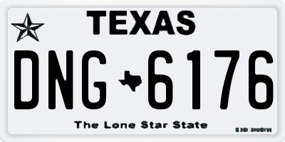 TX license plate DNG6176