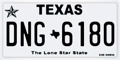 TX license plate DNG6180