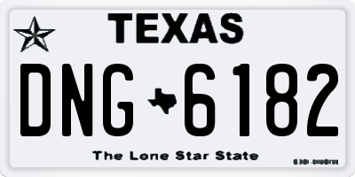 TX license plate DNG6182