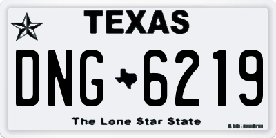 TX license plate DNG6219