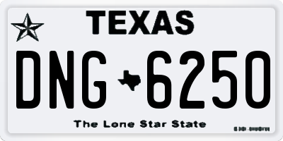 TX license plate DNG6250