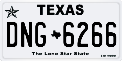 TX license plate DNG6266
