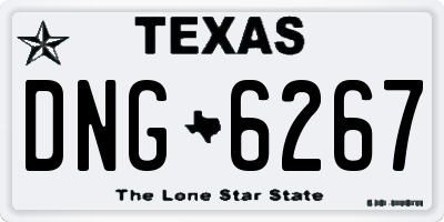 TX license plate DNG6267
