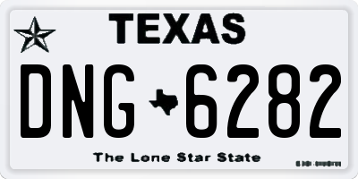 TX license plate DNG6282