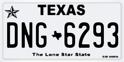 TX license plate DNG6293