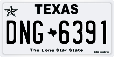 TX license plate DNG6391