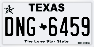 TX license plate DNG6459