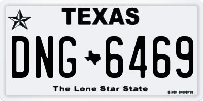 TX license plate DNG6469