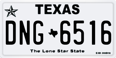 TX license plate DNG6516