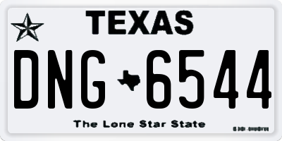 TX license plate DNG6544