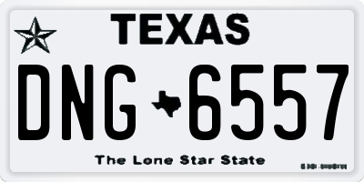 TX license plate DNG6557
