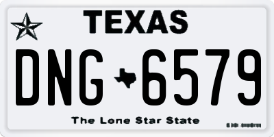 TX license plate DNG6579