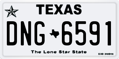 TX license plate DNG6591