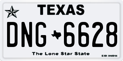TX license plate DNG6628