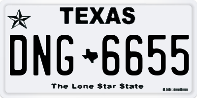 TX license plate DNG6655