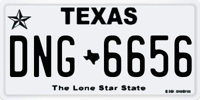 TX license plate DNG6656
