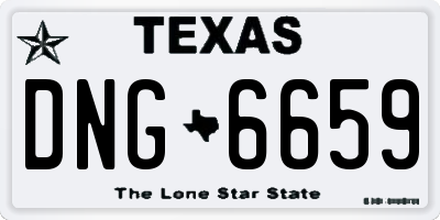 TX license plate DNG6659