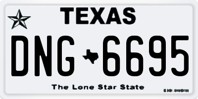 TX license plate DNG6695