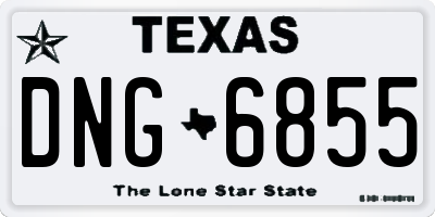 TX license plate DNG6855