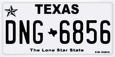 TX license plate DNG6856