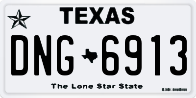 TX license plate DNG6913