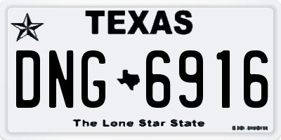 TX license plate DNG6916