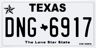 TX license plate DNG6917