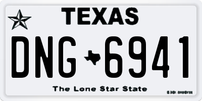 TX license plate DNG6941