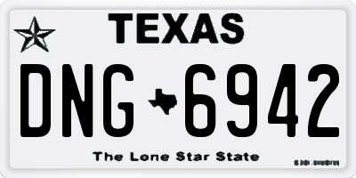 TX license plate DNG6942