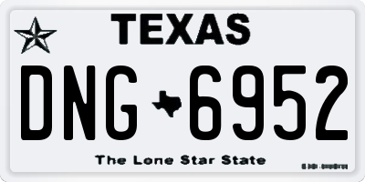 TX license plate DNG6952