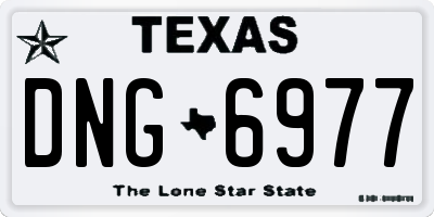 TX license plate DNG6977