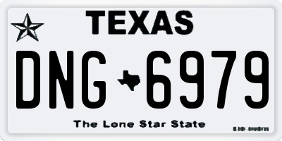 TX license plate DNG6979