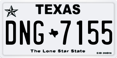 TX license plate DNG7155