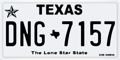 TX license plate DNG7157