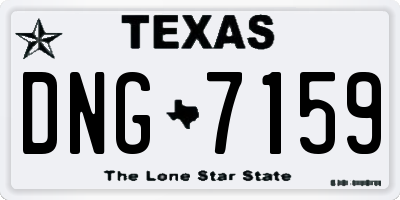 TX license plate DNG7159
