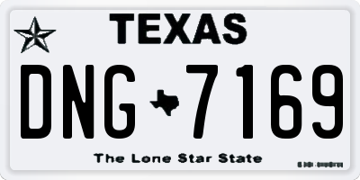 TX license plate DNG7169