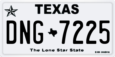 TX license plate DNG7225