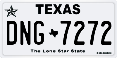 TX license plate DNG7272