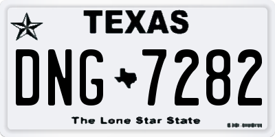 TX license plate DNG7282