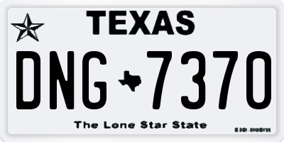 TX license plate DNG7370