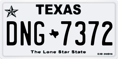 TX license plate DNG7372