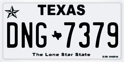 TX license plate DNG7379