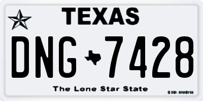 TX license plate DNG7428