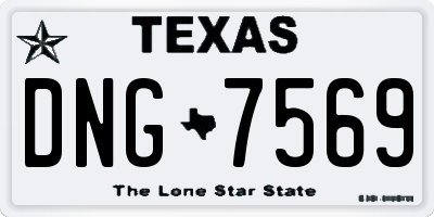 TX license plate DNG7569