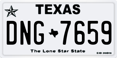TX license plate DNG7659