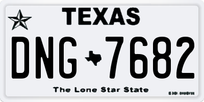 TX license plate DNG7682